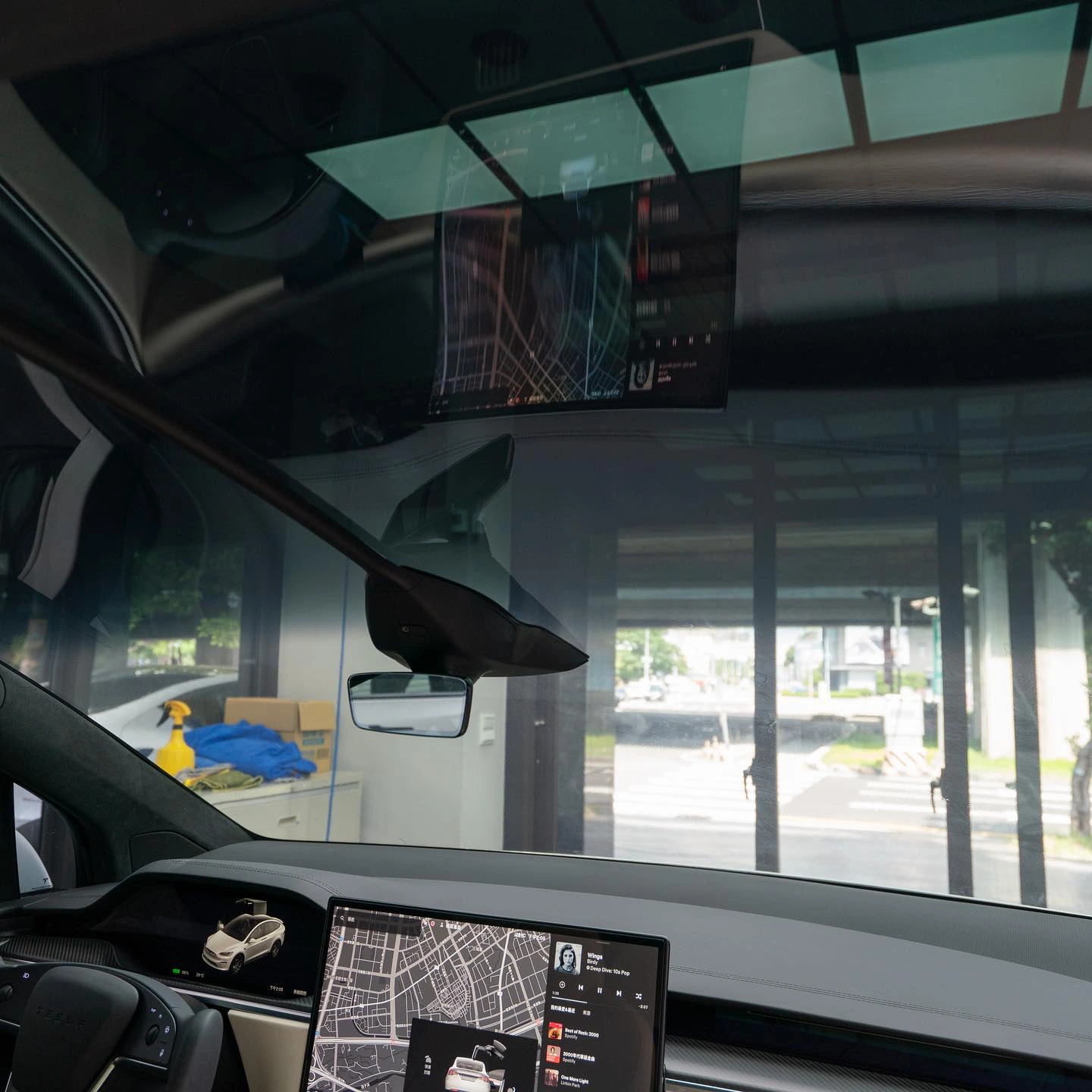 Model X 金屬隔熱紙一片貼零接縫完工高清成果